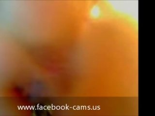 Fantastisk amatör facebook baben anala på webkamera