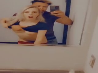 Tiny Young Blonde Fucked and Sucked Mixed Black&sol;Filipino Hotty in Night Club Bathroom and Made Him Cum in 5 Minutes